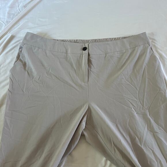 Jessica London High Rise Khaki Trouser Plus Size 24W Stretch - Picture 2 of 10